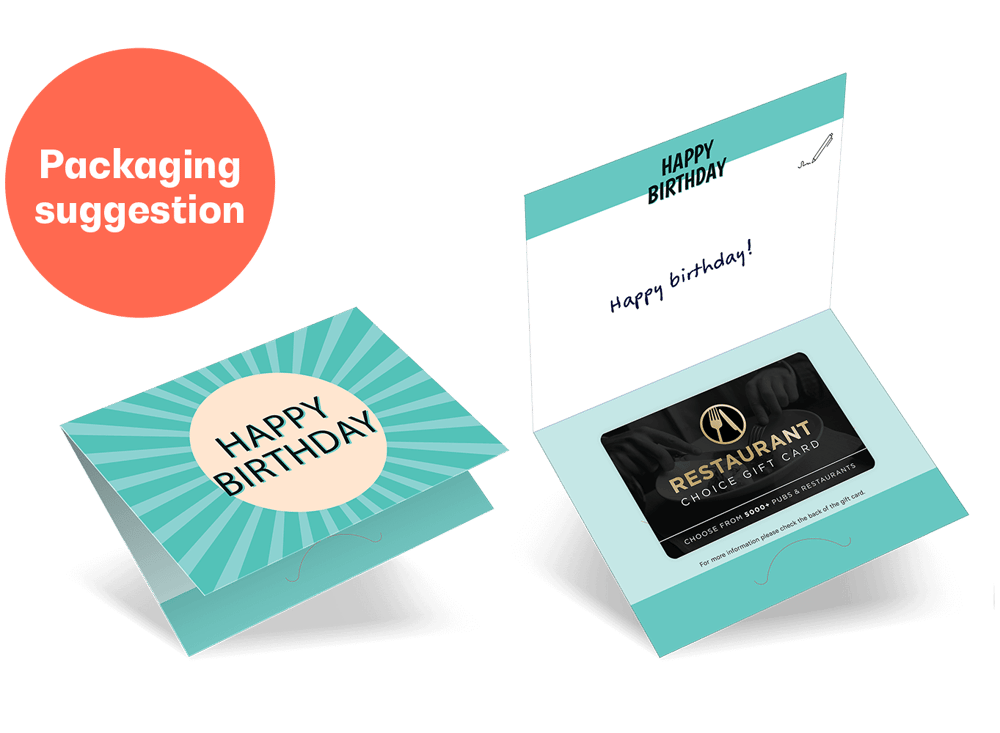 Restaurant gift card